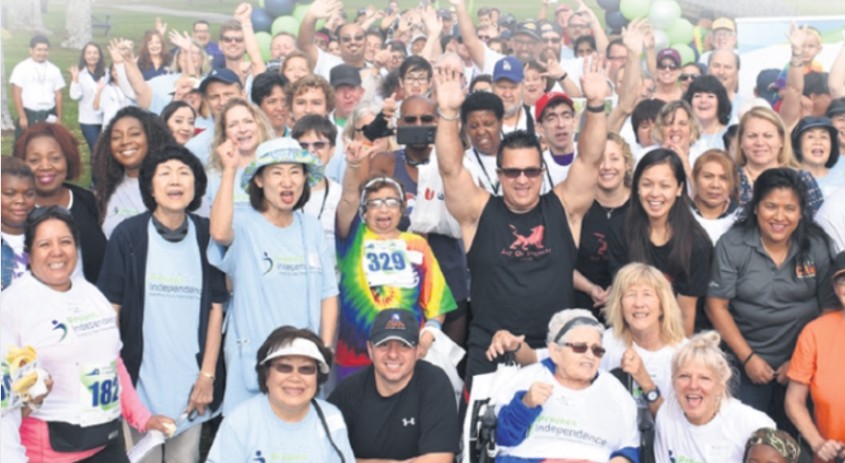 participants at the Project Independence Walk for Independence fundraisesr