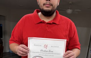 Christian Shines as Employee of the Month