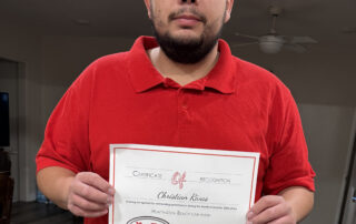 Christian Shines as Employee of the Month