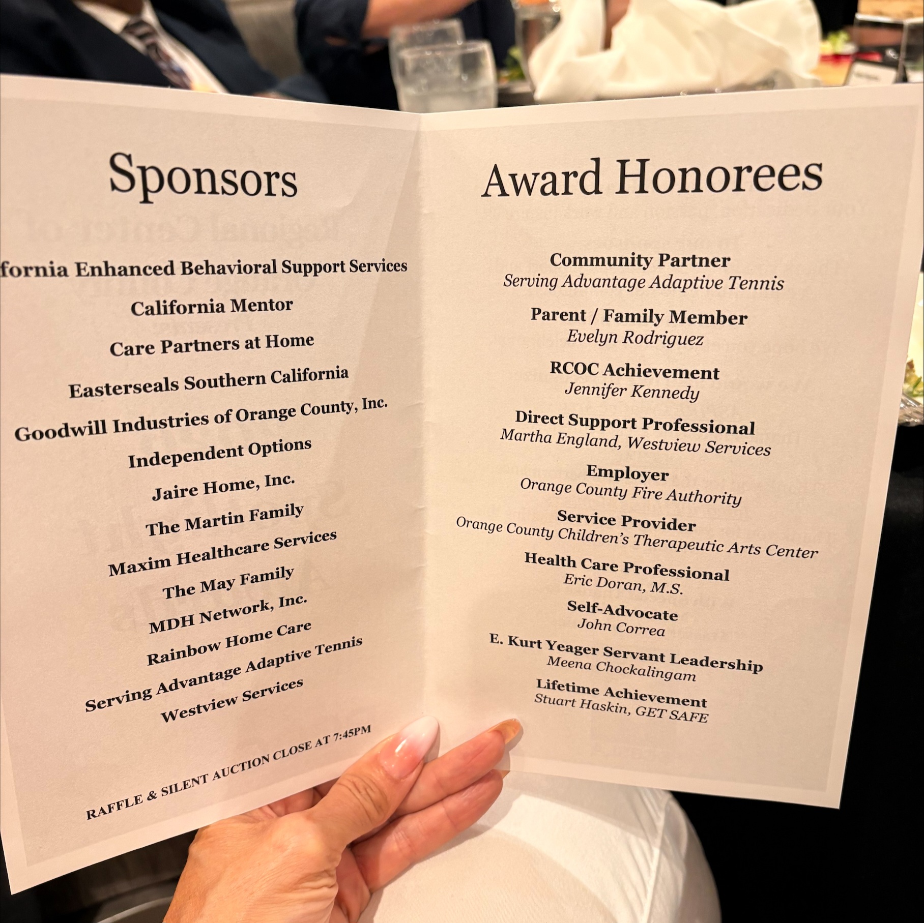 RCOC Spotlight Awar5ds 2026 Awardees